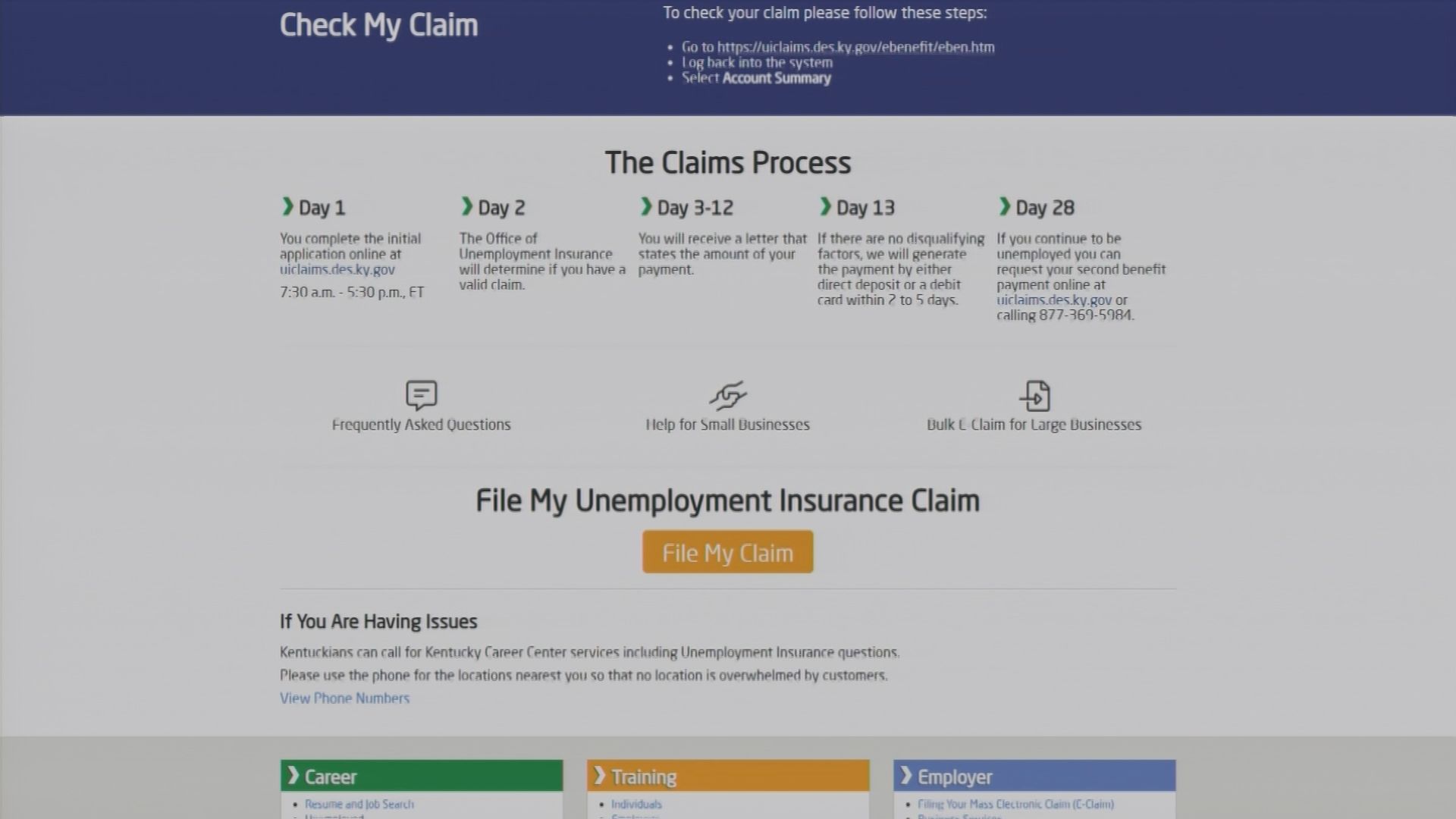 unemployment claims process